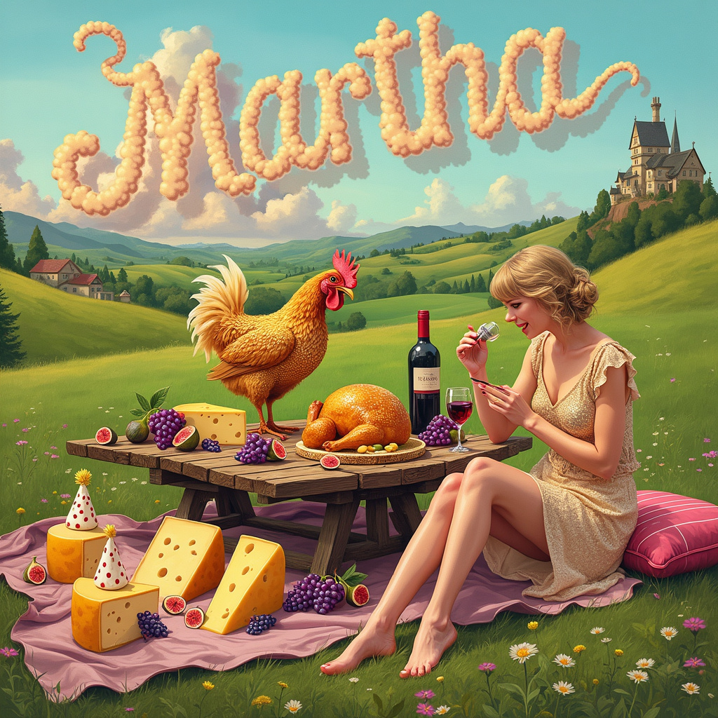 Taylor Swift, Chicken Wine, and Cheese Congratulations Card