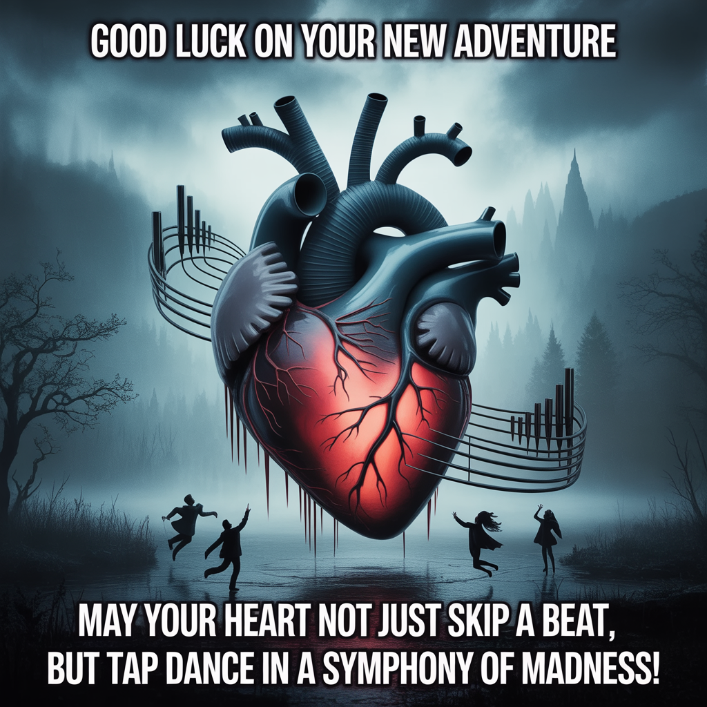 Spooky , Gothic , Dark, Heart, Organs, , and Farewell Card