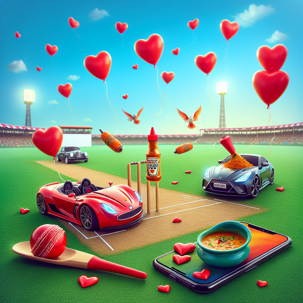 Hot sauce , Cars, Cricket, Mobile phone, Curry, and Pakistan Valentines-day Card