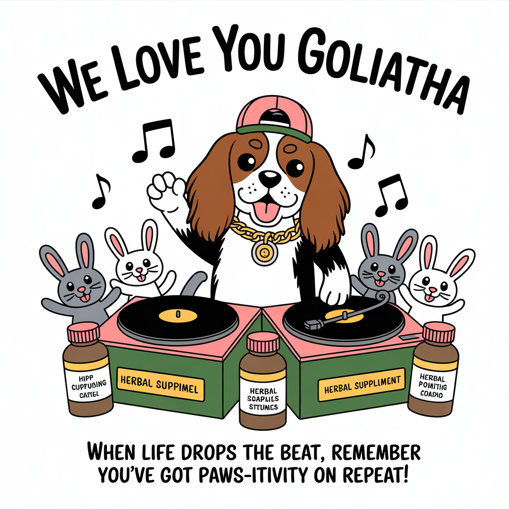 Hip hop music, herbal supplements, King Charles spaniel, and Sympathy Card