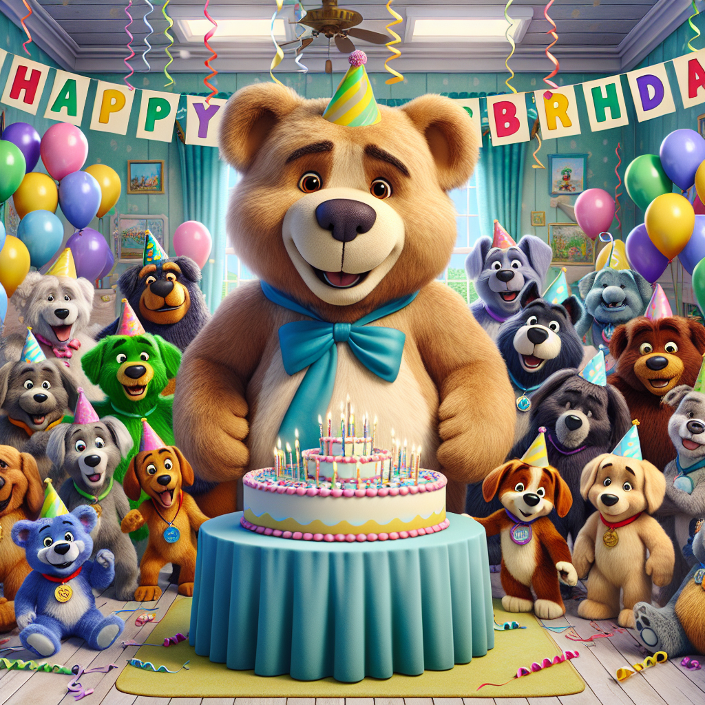 Bear in the Big Blue House, Bluey , and Word Party Birthday Card