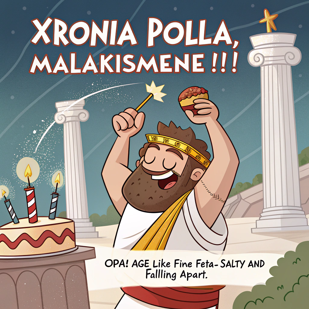 Greek, and Birthday Card