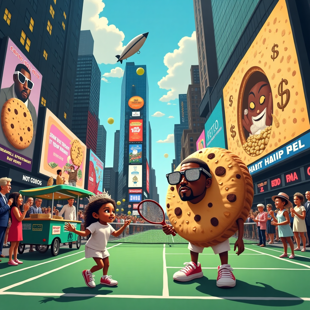 Tennis, Kanye West, Cookies, New York City, and Money Birthday Card