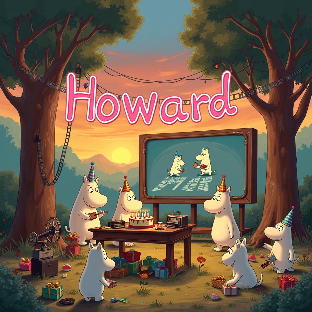 Film editing, Moomins, and Retro Birthday Card