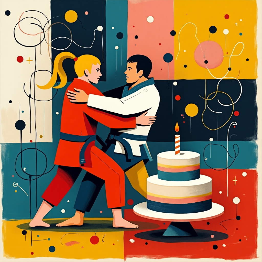 Jui jitsu Birthday Card