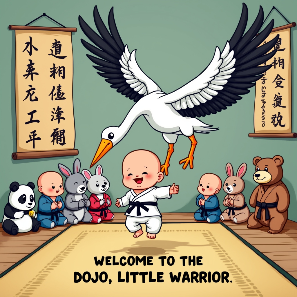 Jiu-jitsu New-baby Card