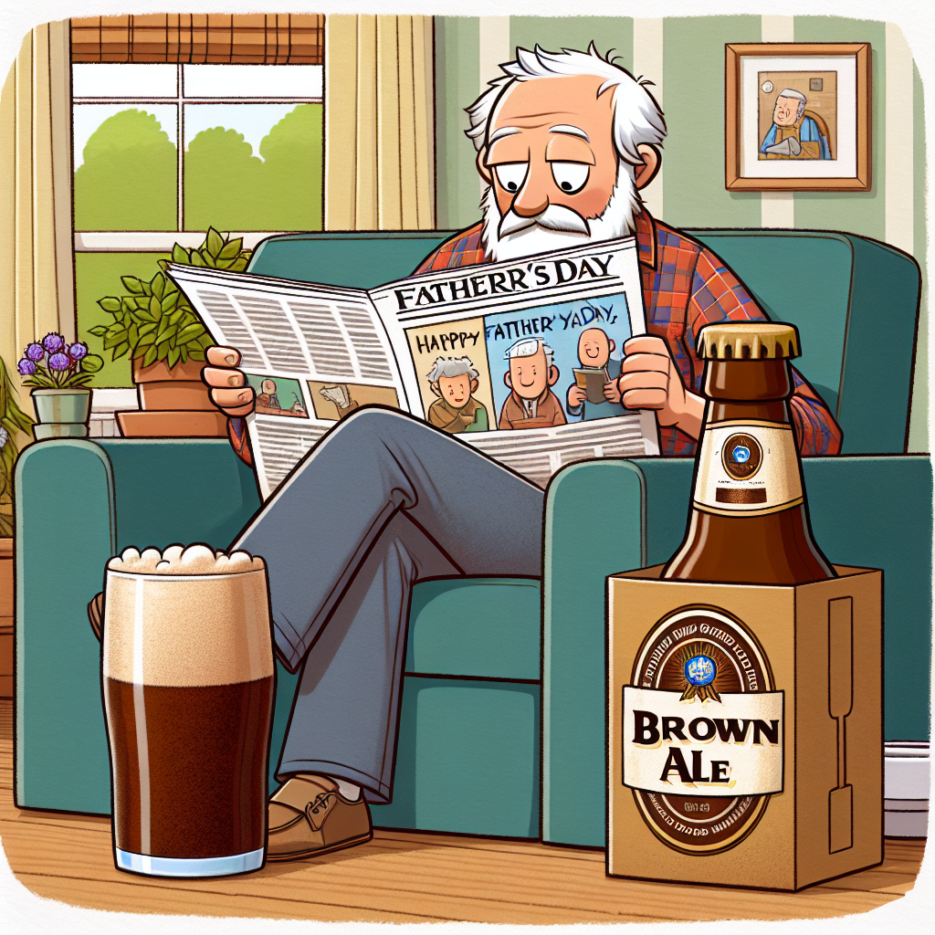 A cartoon image that sets a tranquil Father's Day ambiance, displaying a quaint interior. It showcases an appealing aged character of unspecified descent and gender, lounging on a soft couch. The person is completely engrossed in an unbranded newspaper, scanning the headlines with eagerness. Next to them, an unbranded brown ale bottle's label is distinctly visible along with a pint glass partially filled with the ale, signaling a peaceful day of relaxation relished by a cherished family figure.
Generated with these themes: Old man sitting on sofa reading the daily mail newspaper whilst drinking Newcastle brown ale.
Made with ❤️ by AI.