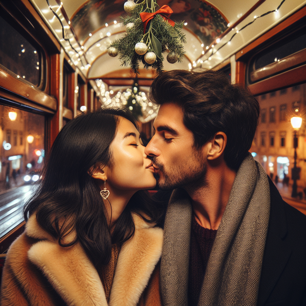 Boyfriend and girlfriend, Benfica, and Lisbon Christmas Card