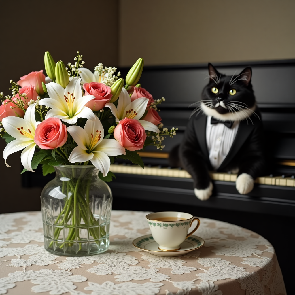 Elegant sympathy floral design Sympathy Card