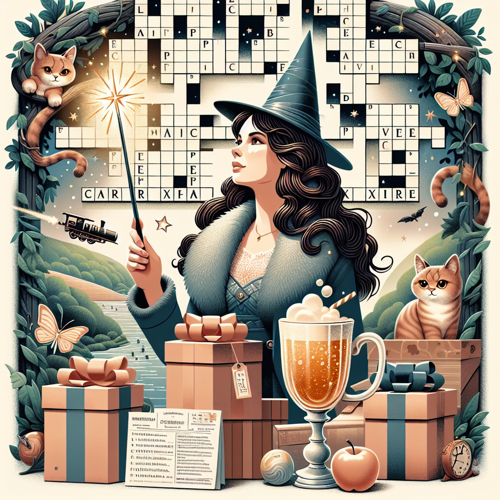 The Solemn Vector design portrays a celebratory birthday atmosphere. It visually represents a brunette girl with her magical wand aloft, encapsulated in a fantasy-themed environment reminiscent of popular children's magical storybooks. Behind gift boxes, tails and whiskers of playful cats are subtly visible. A vintage mug brimming with fizzing apple drink is placed quaintly nearby. A lush trail leading into rolling hills is pictured in the backdrop, suggesting an underlying hint of venturesome hiking. The scene is crowned by an elaborate crossword grid suspended above, subtly featuring clues and answers themed around a whimsical world of magic and enchantment.
Generated with these themes: Cats, Harry potter, Crossword, Brown haired girl, Cider, and Hiking.
Made with ❤️ by AI.