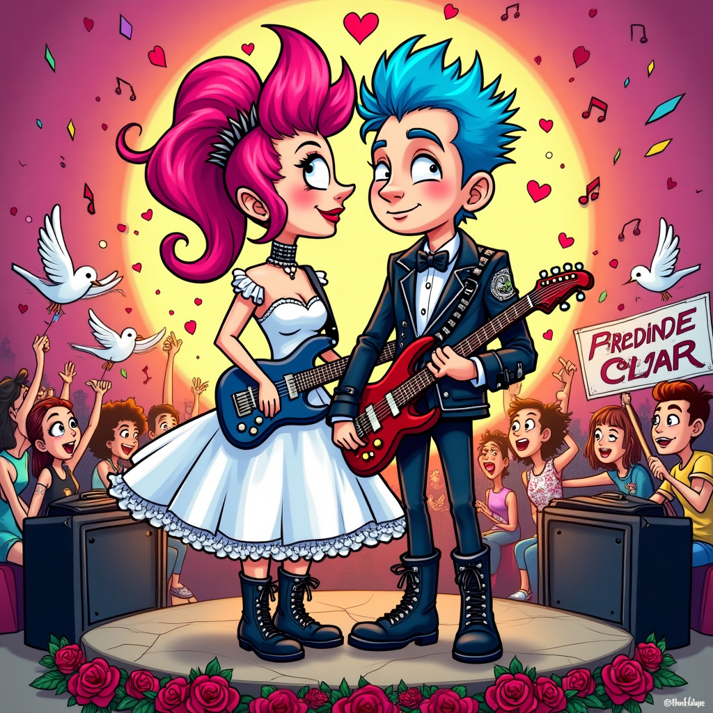 Punk rock music, and Wedding Card