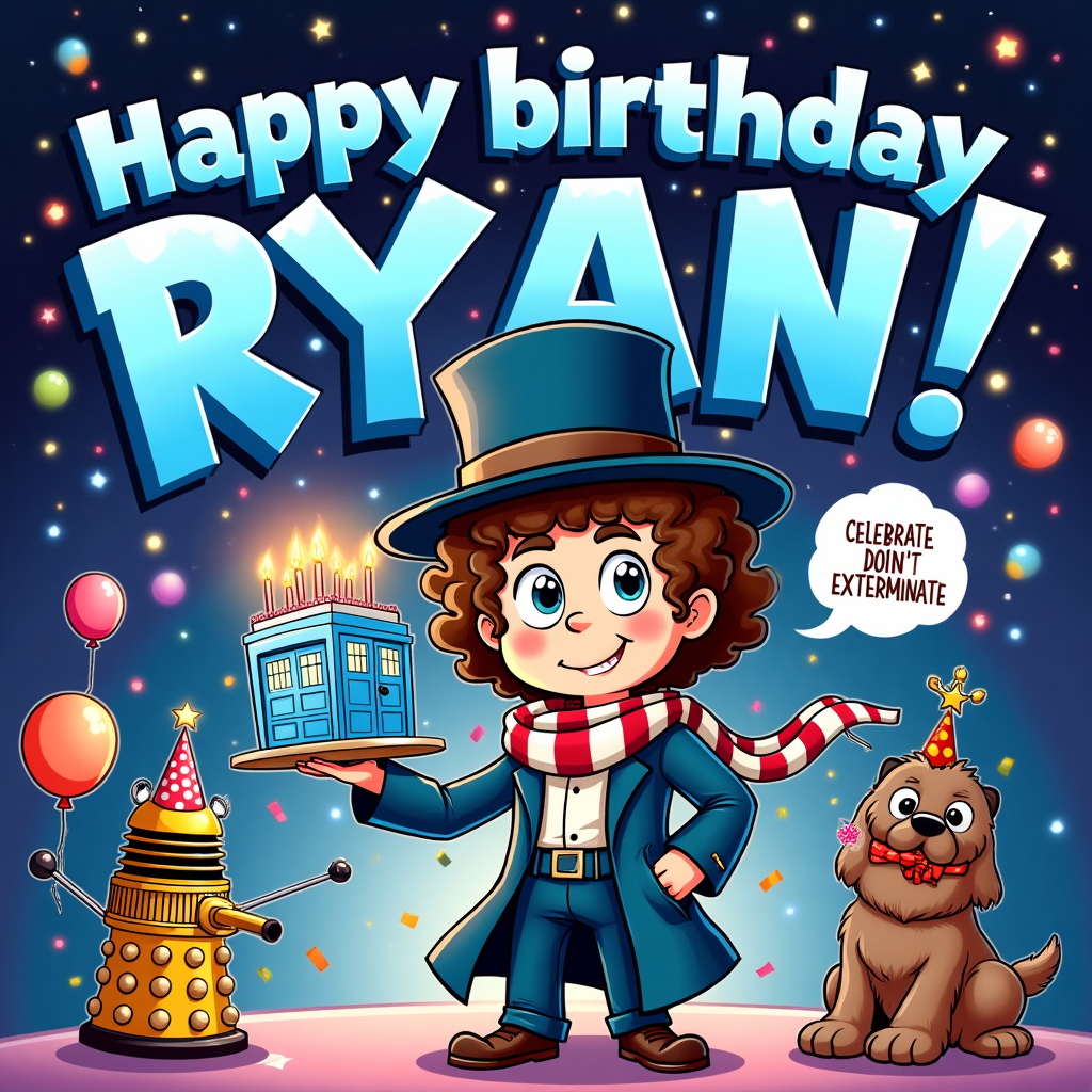 Doctor who tom baker, and Birthday Card