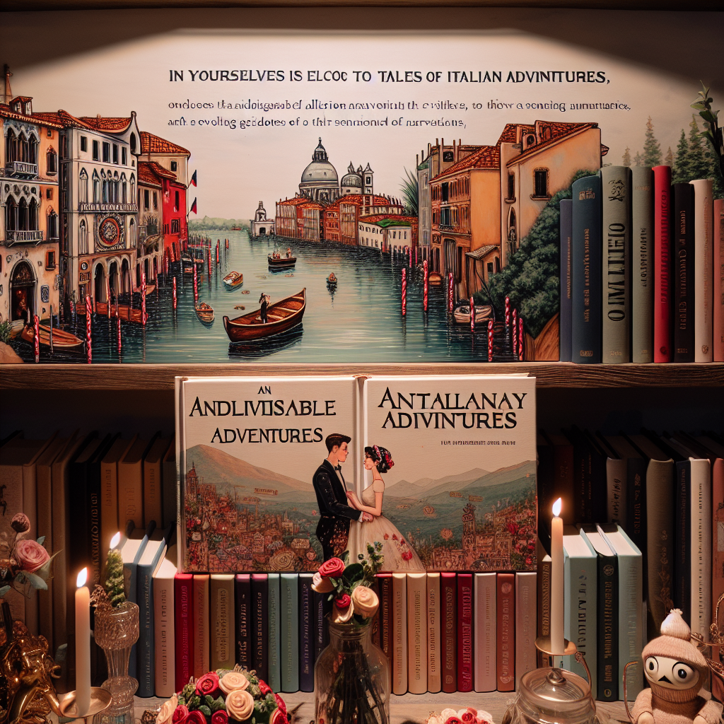 Immerse yourselves in this idyllic nook that echoes tales of Italian adventures, capturing the essence of an anniversary celebration. The scene is devoted to the unique love story of an identifiable couple, where a punk aesthetic intersects with the allure of a sentimental, adorable milieu. Amidst the jubilation, a handpicked collection of books invite guests into an assemblage of narrations, symbolizing the couple's mutual fondness for literature and the evolving episodes of their own romantic journey.
Generated with these themes: Charlie & Jamie, Italian holidays, Punk, and Books.
Made with ❤️ by AI.