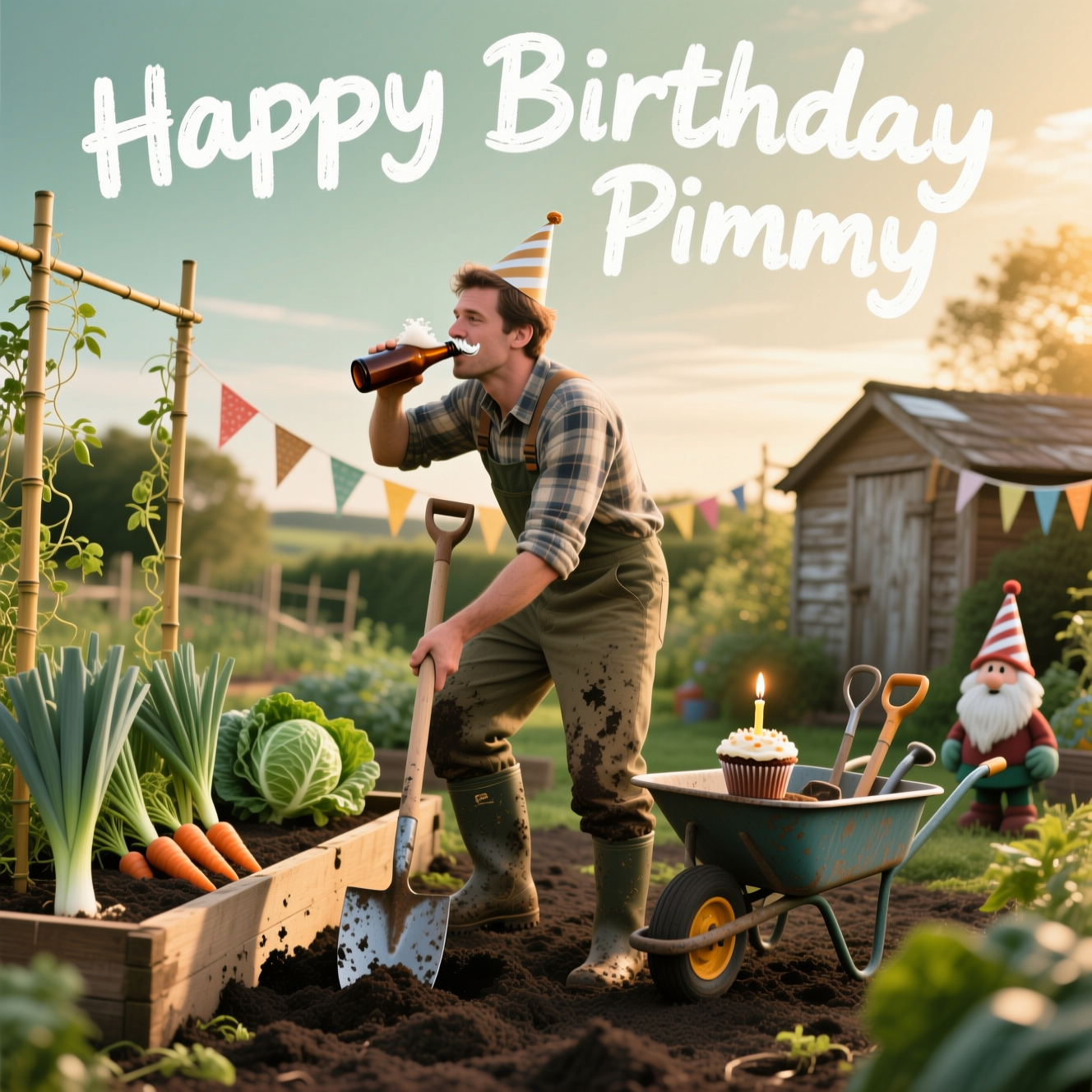 Gardening Celebration Birthday Cards