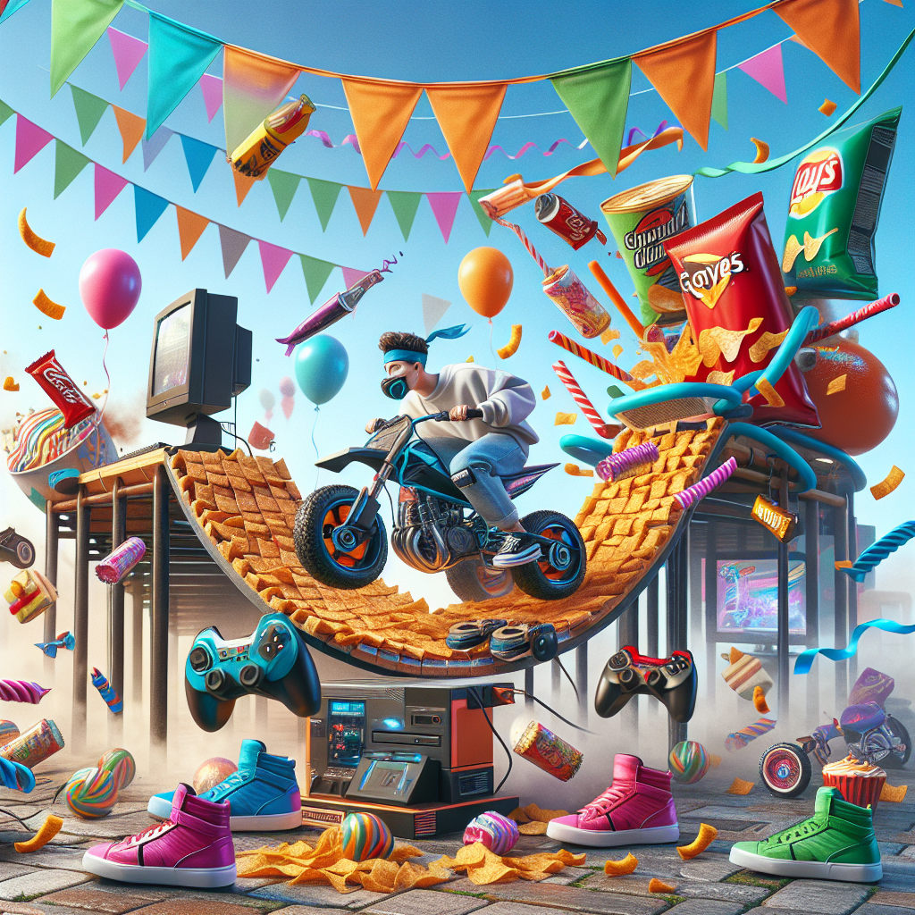 Motorbikes , Snacks, Xbox, Computer, and Nike Birthday Card