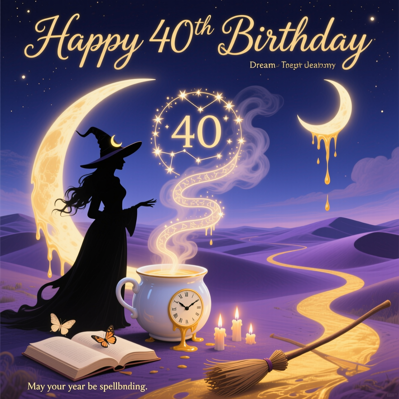 Witches spells, and Birthday Card