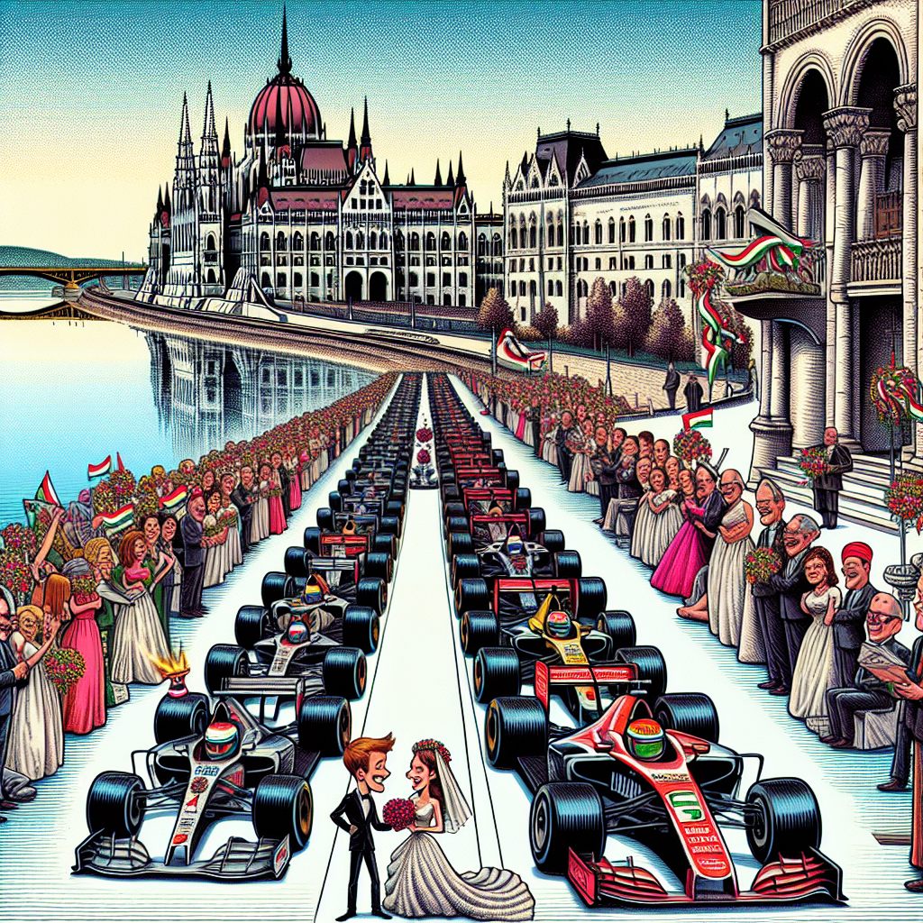 Formula 1, budapest, wedding Wedding Card