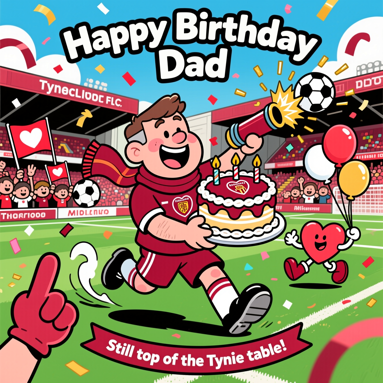 Heart of Midlothian FC, and Birthday Card