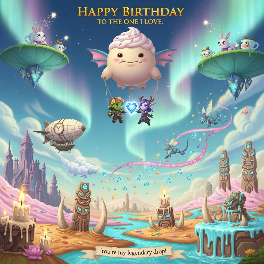 World of Warcraft, and Birthday Card