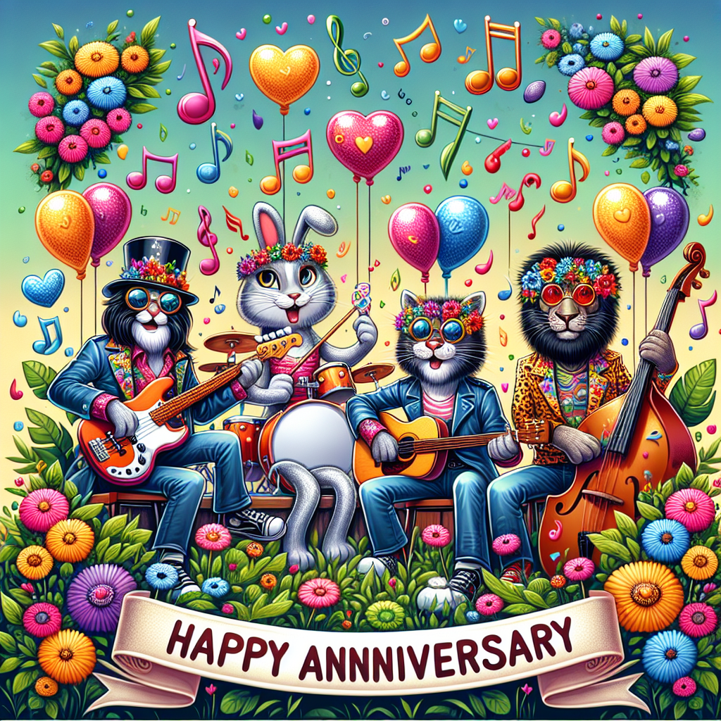 The Beatles Anniversary Card
