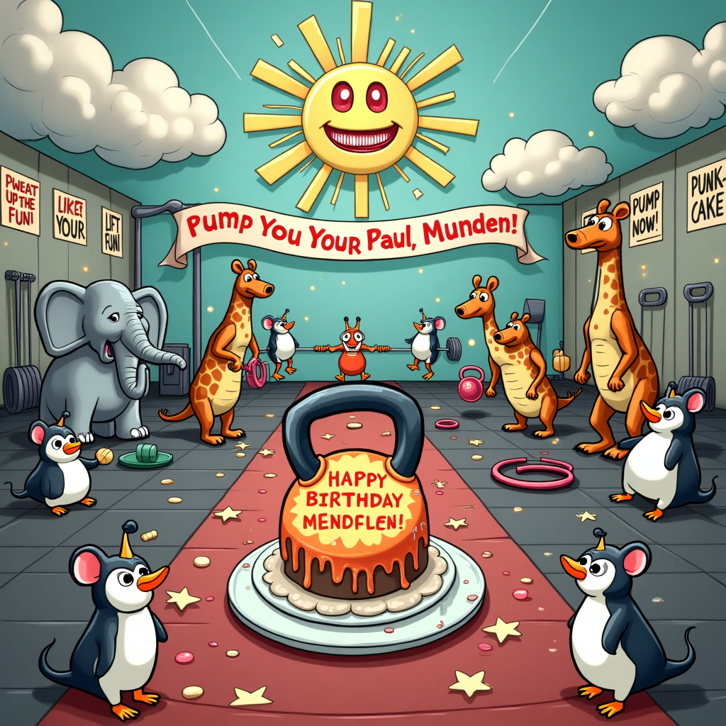 Gym CrossFit Birthday Card