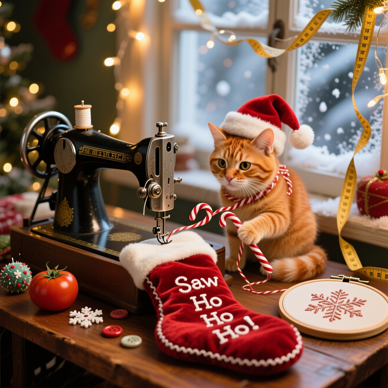 Christmas sewing, and Christmas Card