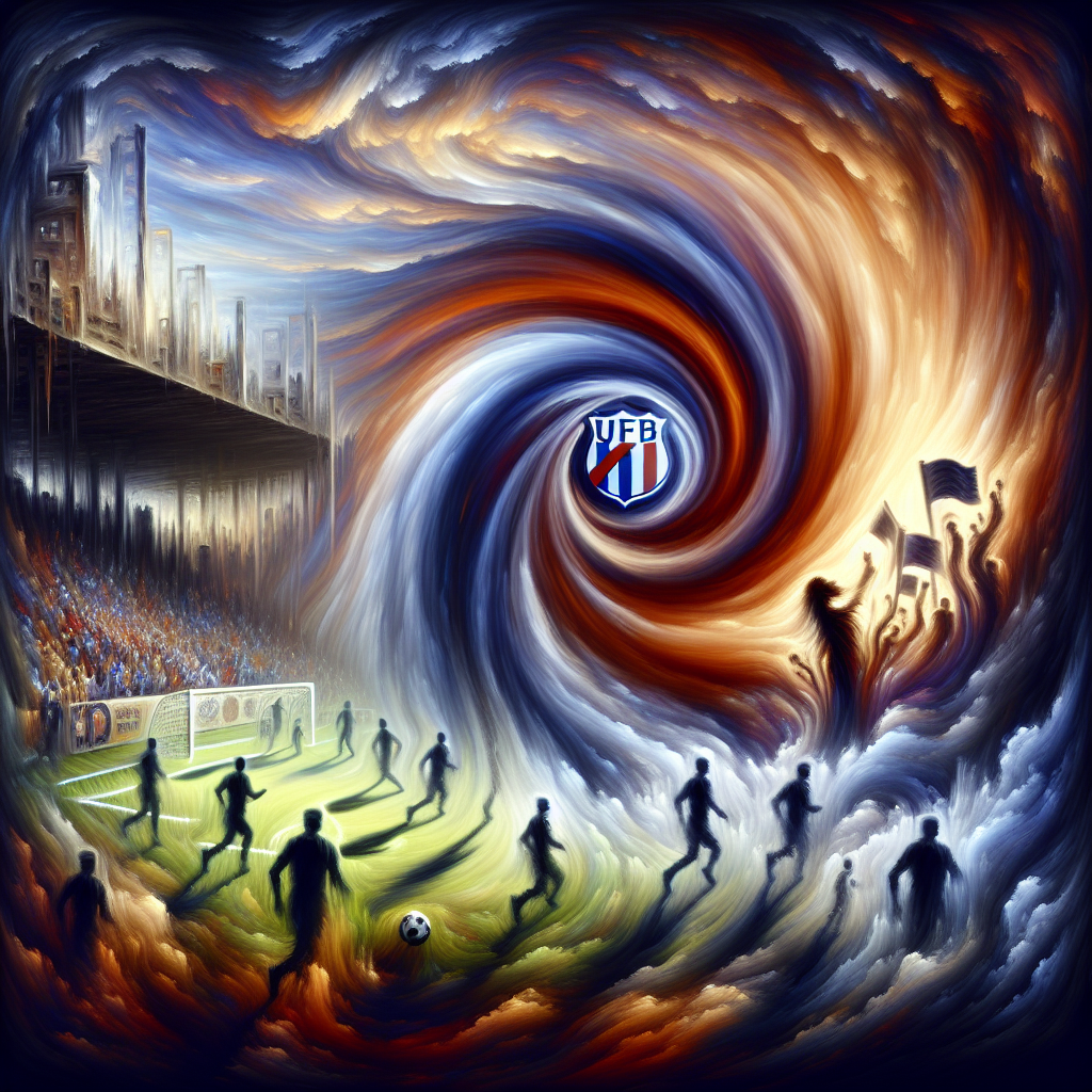 Visualize a swirling vortex of shifting colors and indistinct shapes, depicting an emotional departure from a bygone era tinged with sadness. Standing within this whirlpool is the badge of a football club, its colors faded, hinting at the sorrow associated with a lost match. Shadows of an enigmatic curse echo through this abstract scenescape, distorting aspirations as if they were a mirage. In the distance, the spectre of a crucial championship football match is looming, acting as a bittersweet reminder of potential glory unattained. Another football team is seen emerging amidst this emotionally charged scene, symbolizing a clash of dream and disappointment. Feelings of underwhelment hover like a mist, wrapping everything in a surreal aura of farewell.
Generated with these themes: Leeds United Football Club, Losing game, Gypsy Curse, Badge, English Football Championship Play Off Final, Southampton football club, Disappointment, and Underwhelmed .
Made with ❤️ by AI.