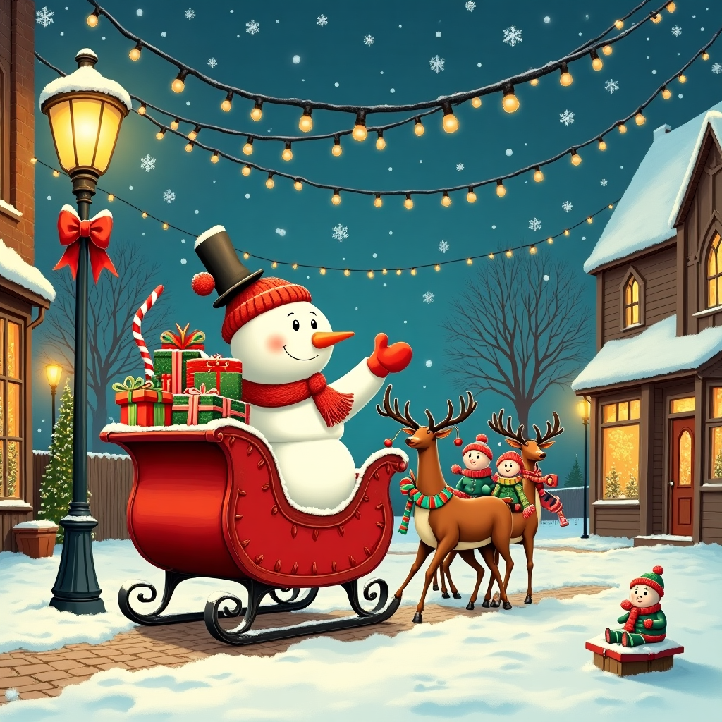 Huge boobs Christmas Card