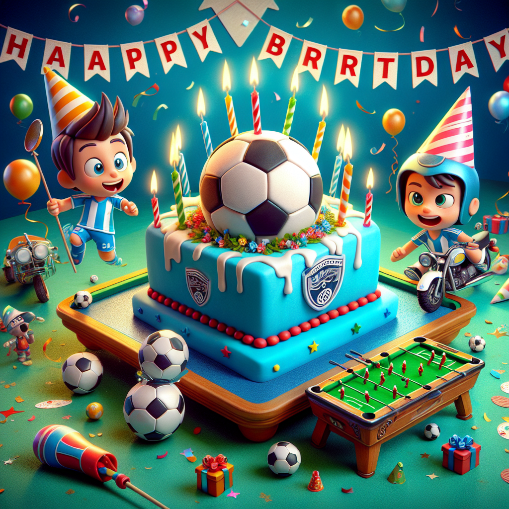 Tottenham Hotspur, Snooker, and Motorcycle Birthday Card