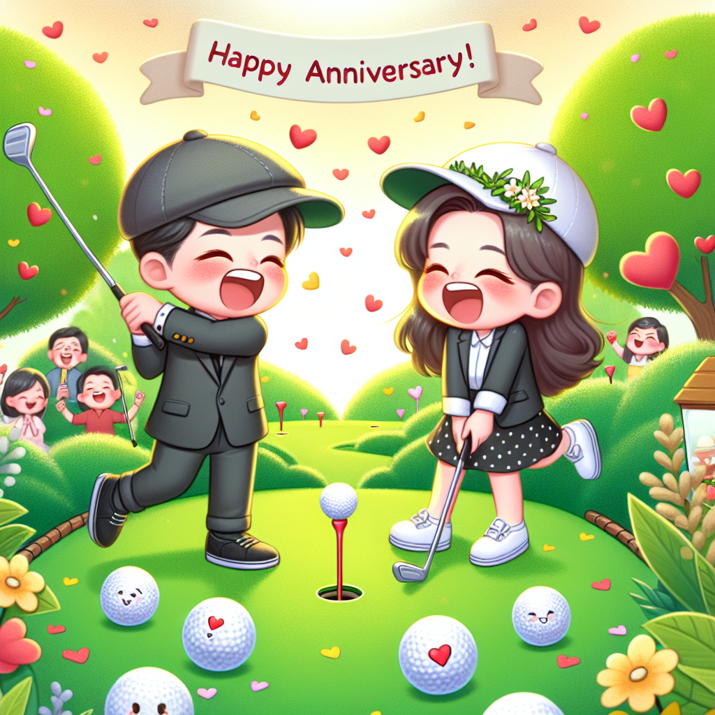 Golf Anniversary Card