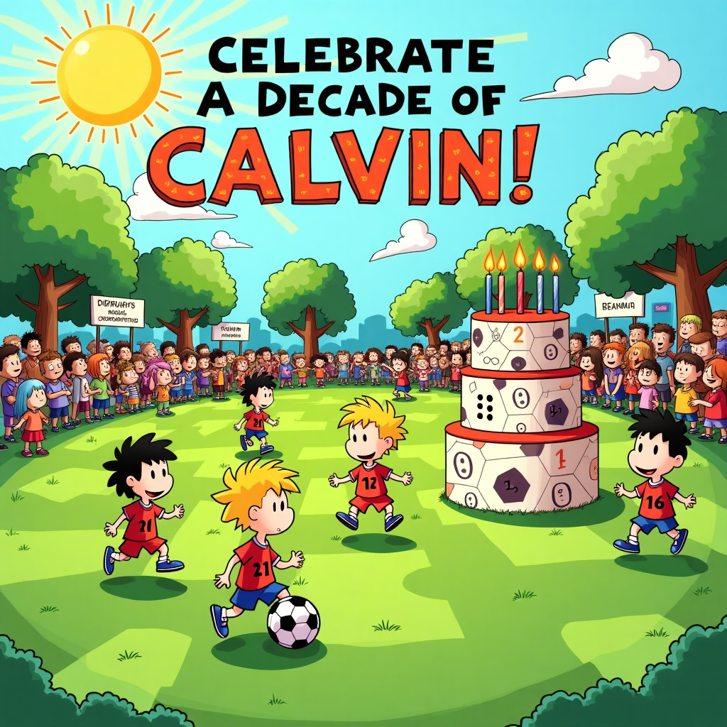 Soccer, Math, and Friends Birthday Card