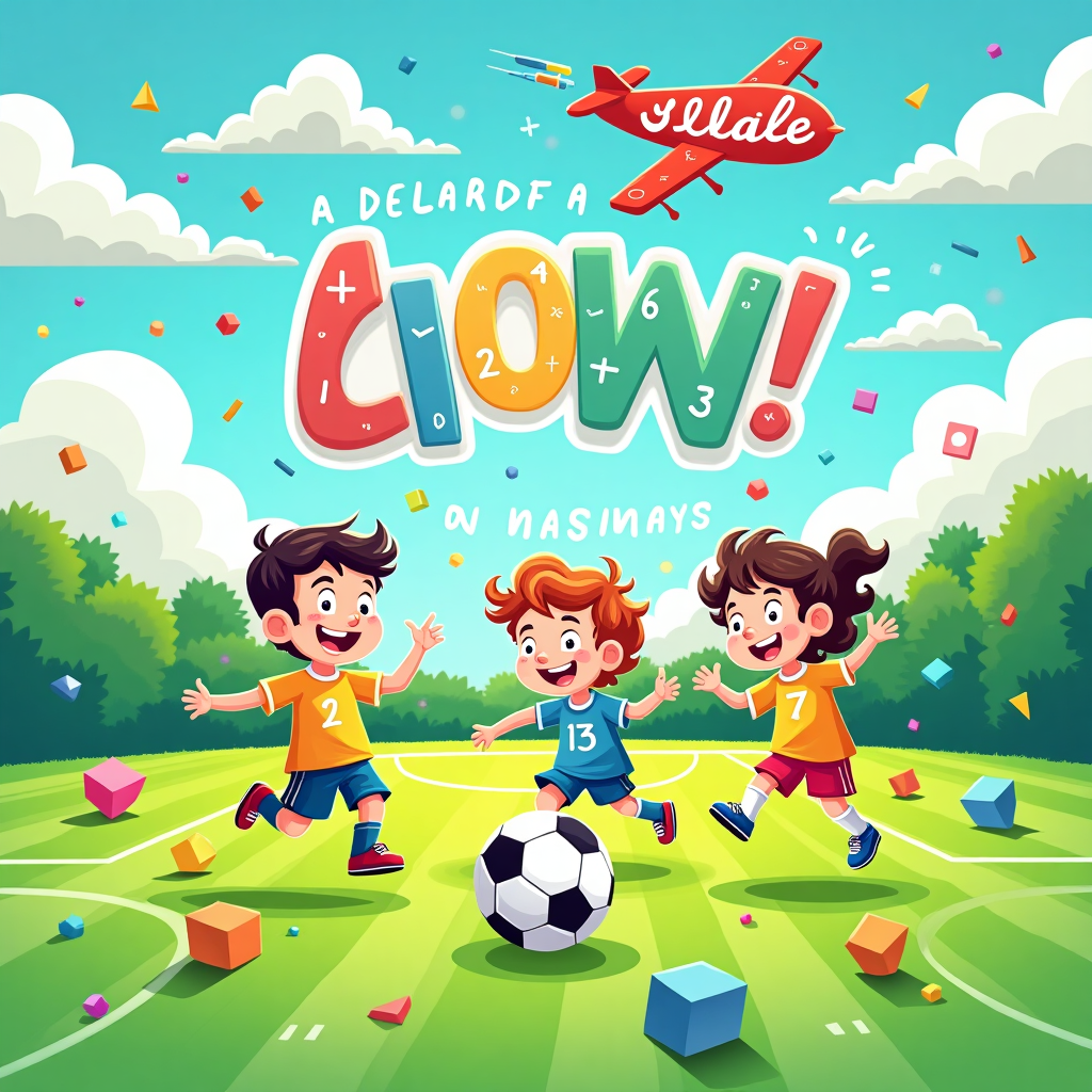 Soccer, Math, and Friends Birthday Card