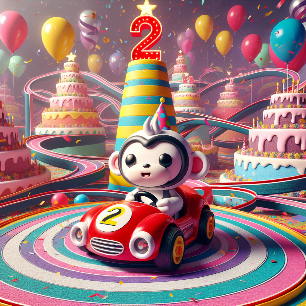 Cars, Bing, and 2 Birthday Card