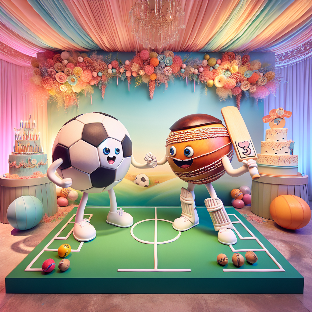 Soccer , and Cricket Birthday Card