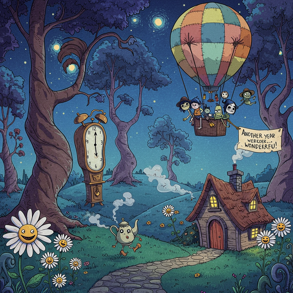 Tim Burton illustration, grunge, Gorillaz, Heartstopper, Miss Peregrines home for peculiar children, , and Birthday Card