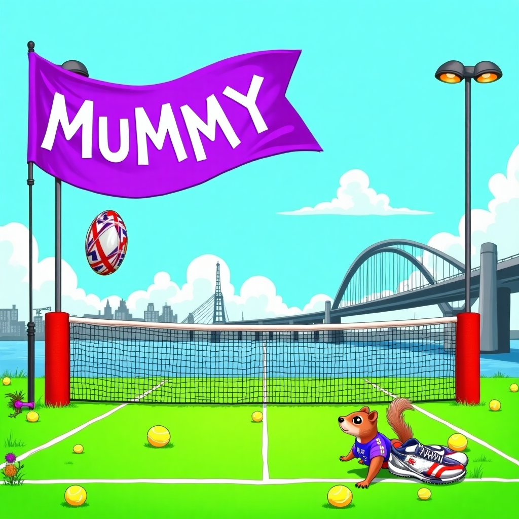 Tennis, Rugby, and Glasgow Mothers-day Card
