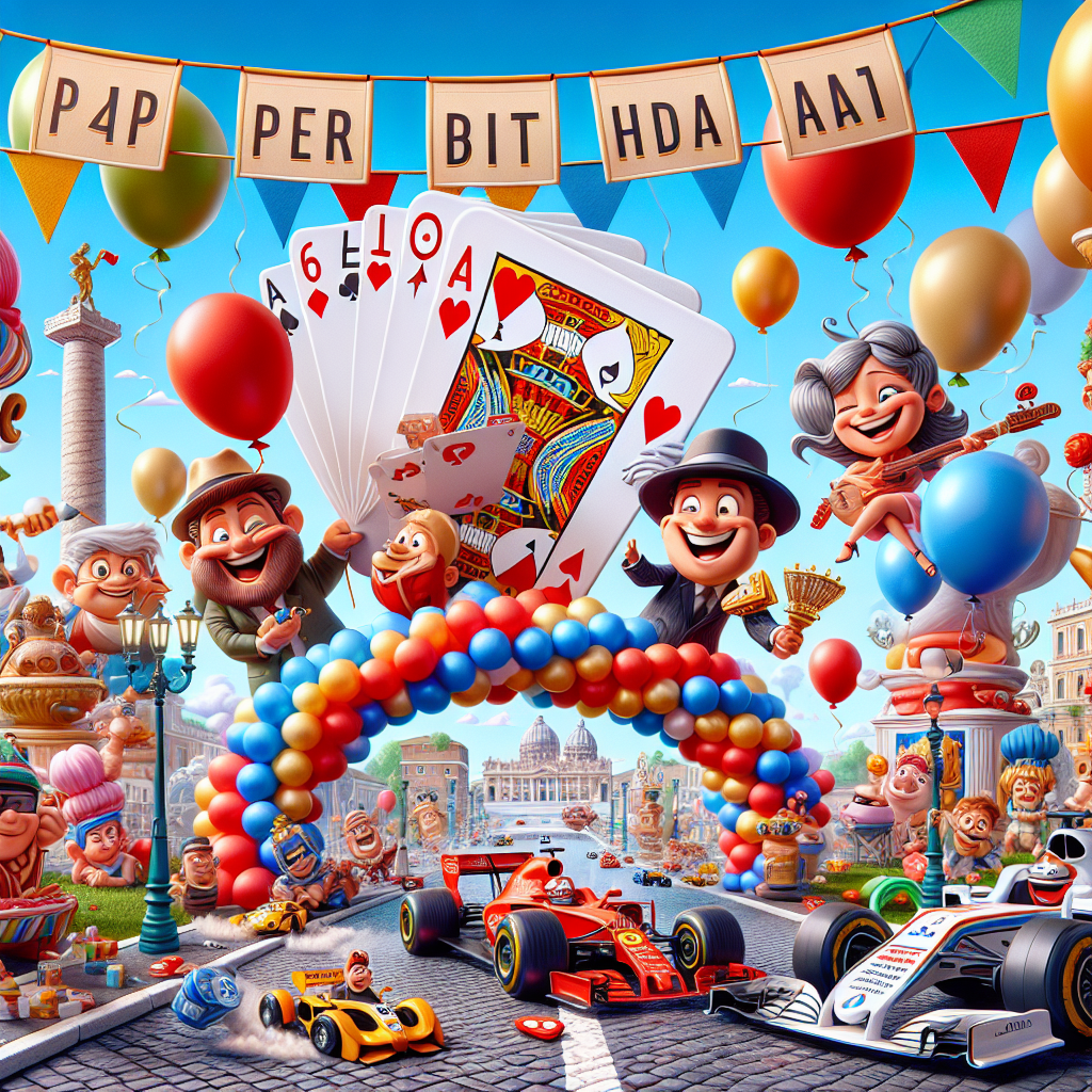 Poker, Formula 1, and Rome Birthday Card