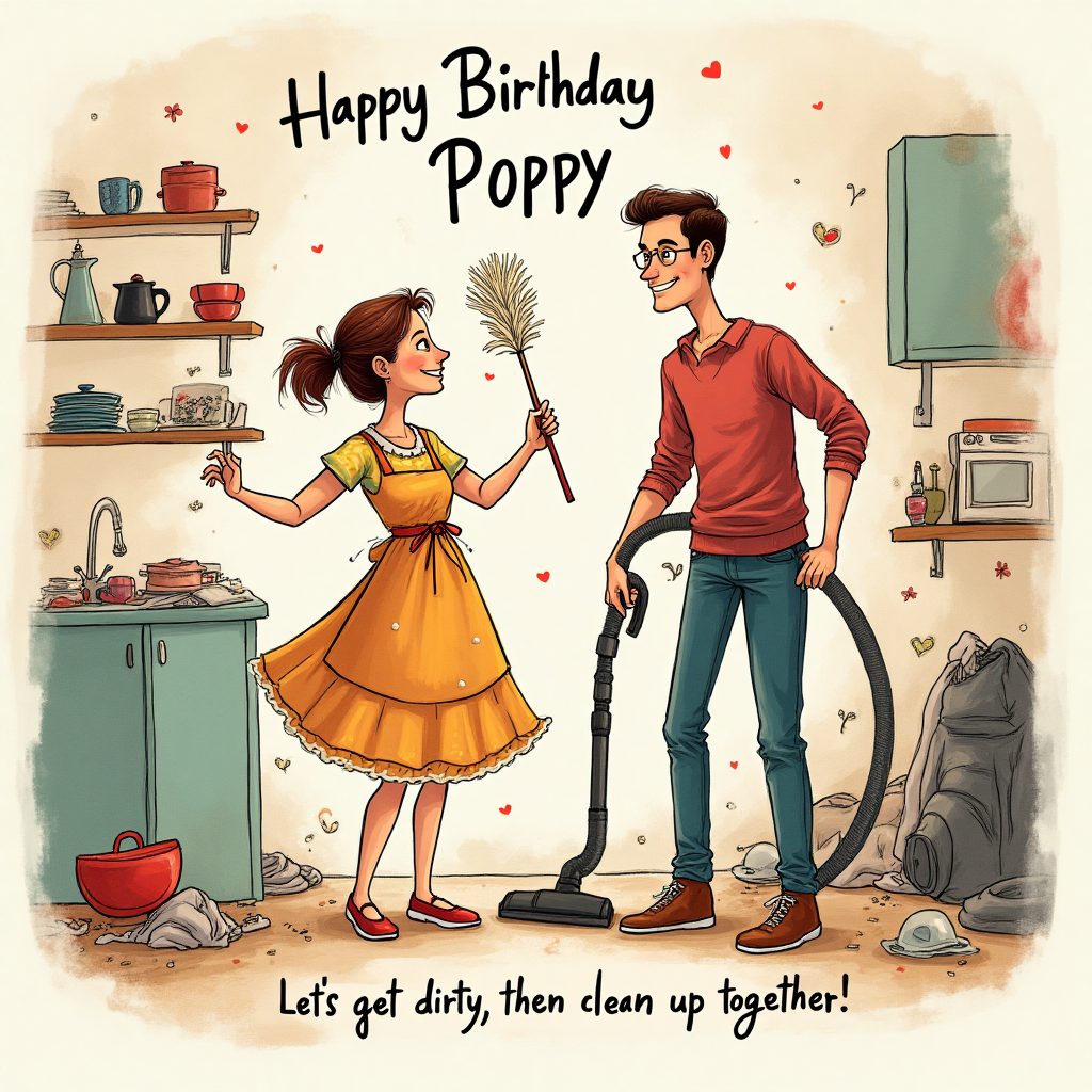 Love and housework , and Birthday Card