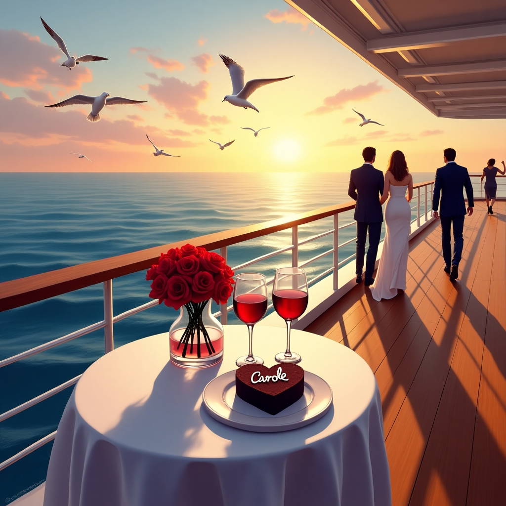 Cruising Valentines-day Card