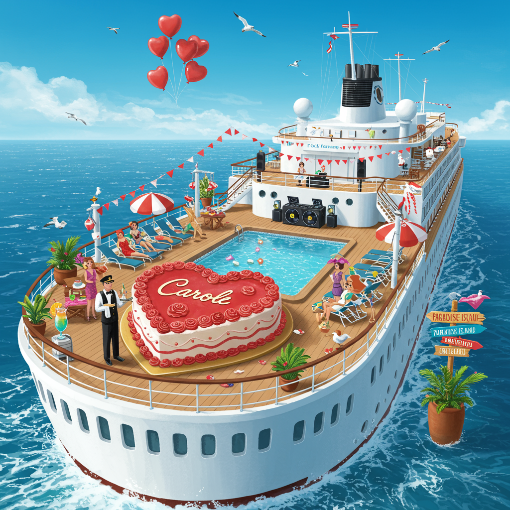 Cruising Valentines-day Card