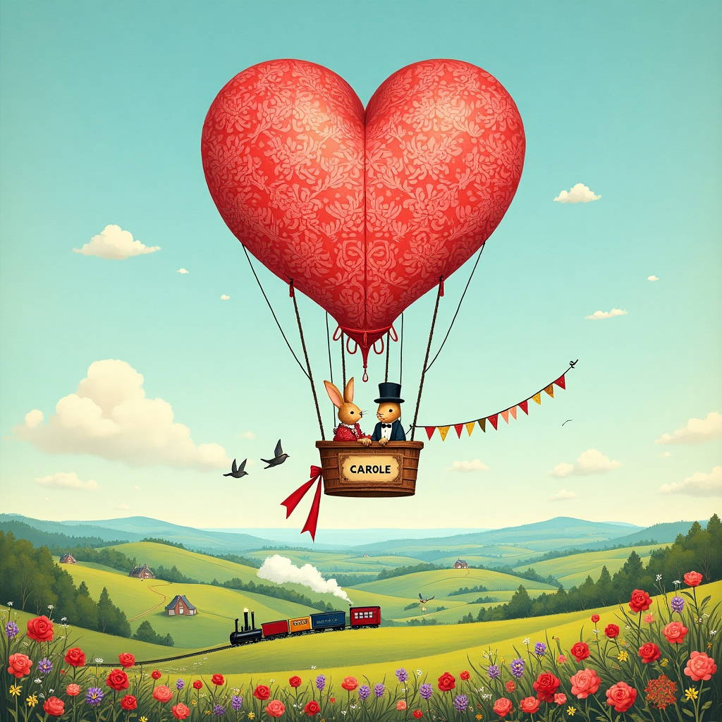 TRAVELLING Valentines-day Card