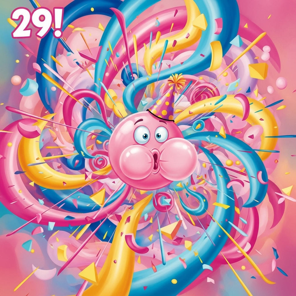 Bubblegum, and Birthday Card
