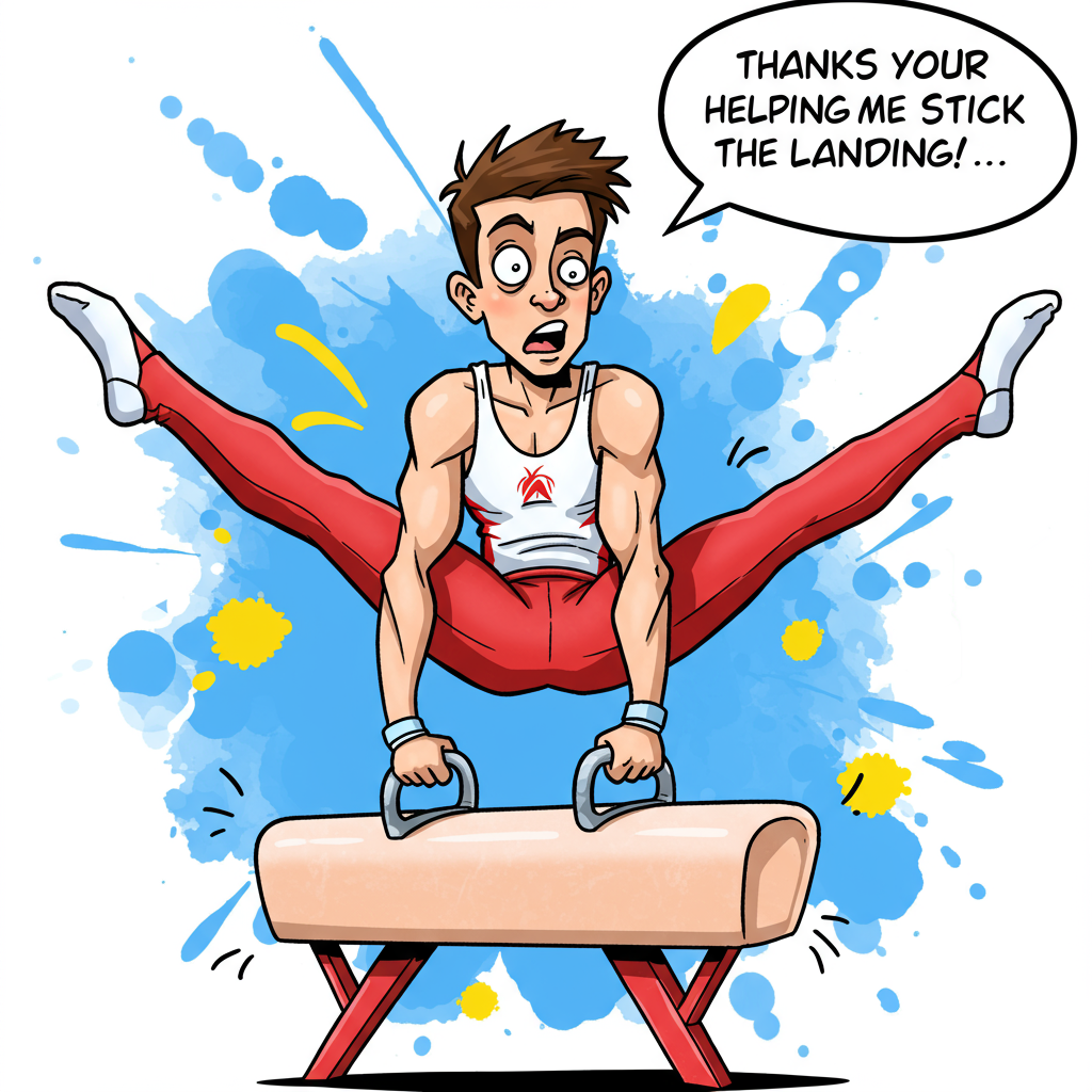 Male gymnastics, and Thank-you Card
