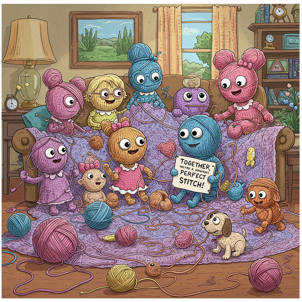 Crochet, Family, and Anniversary Card