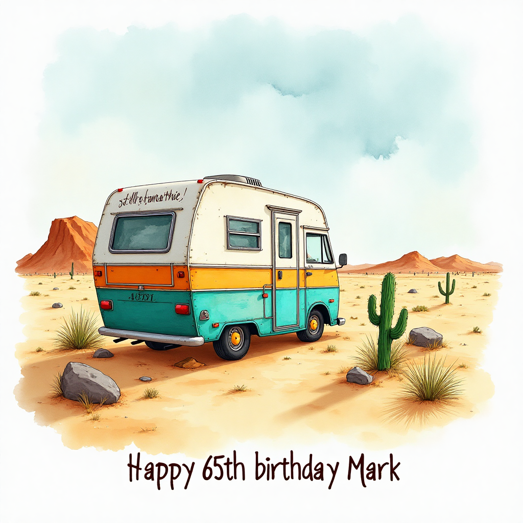 American motorhome , and Birthday Card
