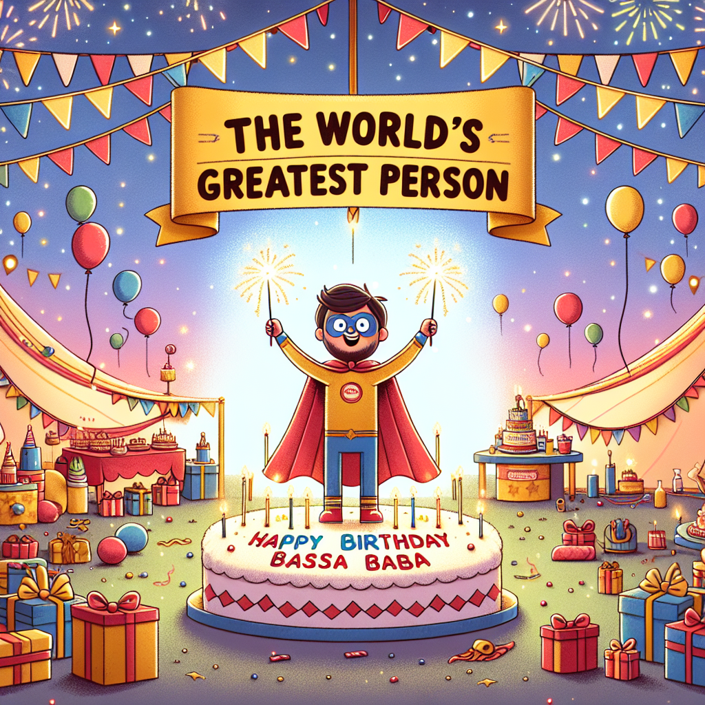 The world's greatest person , Happy Birthday Baba Birthday Card