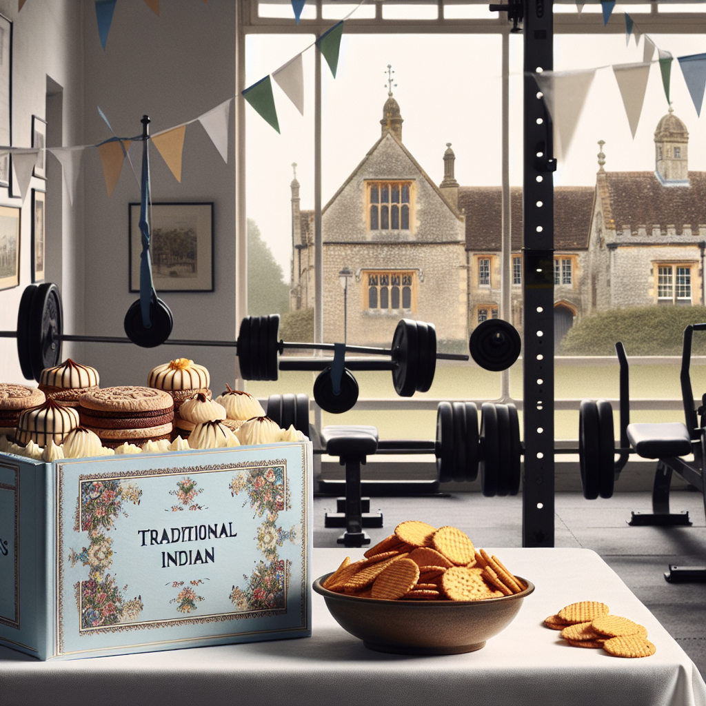 Visualize a serene and somber birthday setting in the corner of a gym filled with practical fitness equipment. The food is traditional Indian, emitting a potent aroma and shunning needless glamour for authenticity. Neatly aligned malted milk biscuits find their place beside a bowl of artisanal chips, adding a comforting, homey touch to the sophisticated assortment. The backdrop is the humble yet charming scenery of a town like Slough, both complementing and enhancing the straightforward elegance of the event.
Generated with these themes: Gym, Indian food, Malted milk biscuits, Chips, and Slough.
Made with ❤️ by AI.