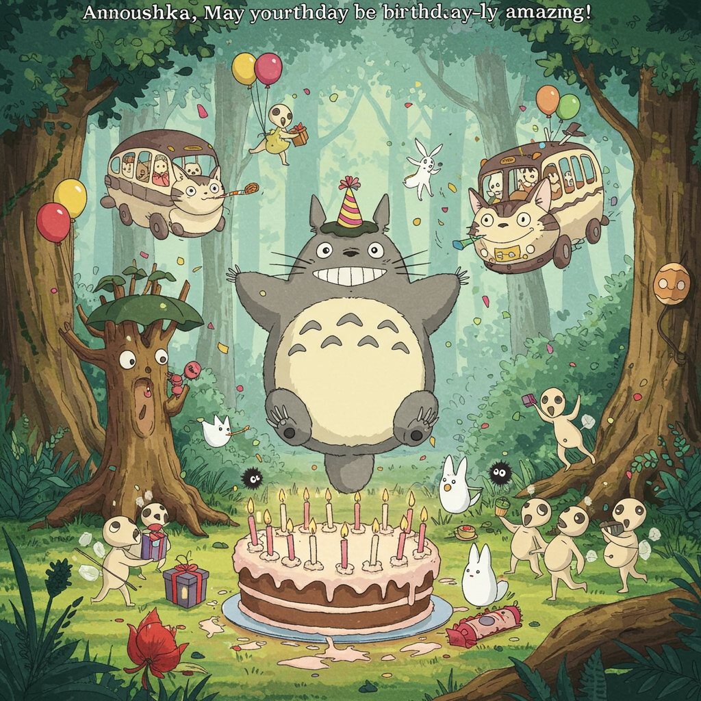 Ghibli Birthday Card