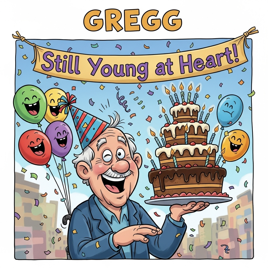 OLDER MAN, CELEBRATING A BIRTHDAY, and Birthday Card