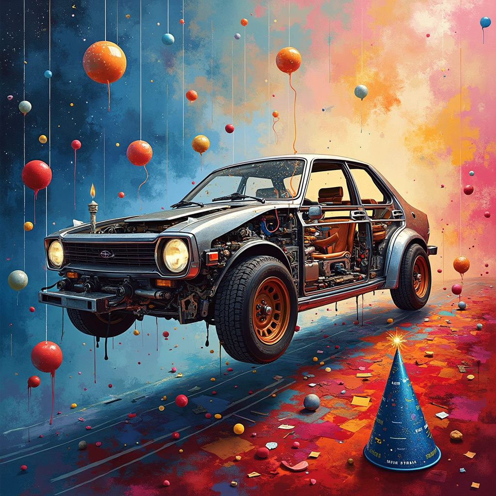 Subaru  34 Subaru Birthday Card